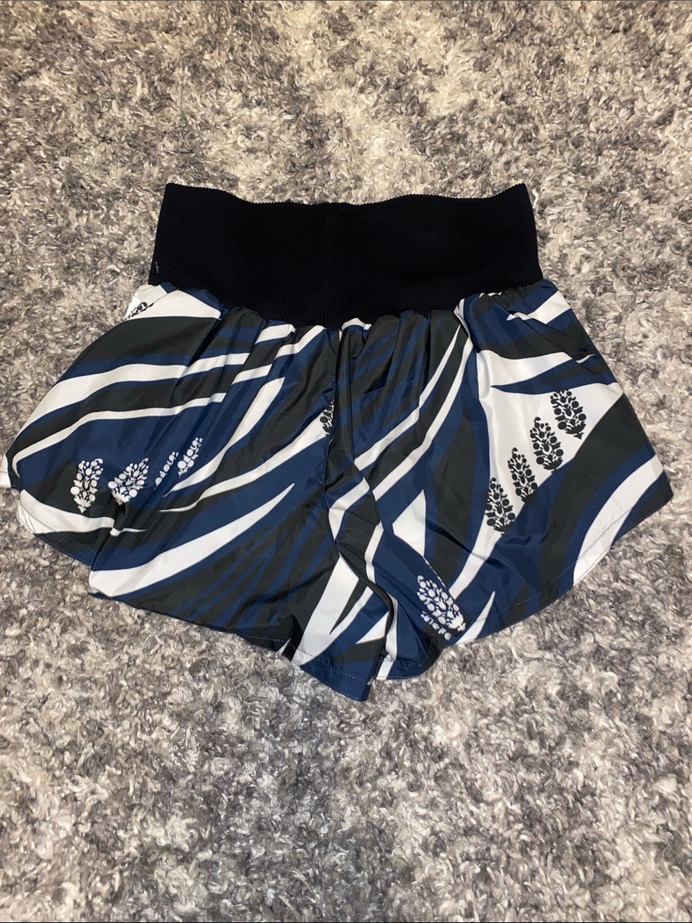 FP Movement by Free People Navy and White Patterned Athletic Shorts - Picture 2 of 7